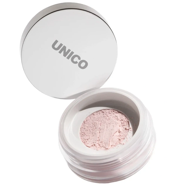 Пудра рассыпчатая для лица розовая Unico Setting & Finishing Powder Aura, 10 г - изображение 2