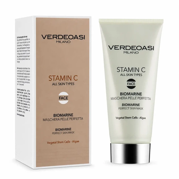 Биоморская маска для идеальной кожи лица Verdeoasi Stamin C Biomarine Perfect Skin Mask 100 мл - Фото 1 Биоморская маска для идеальной кожи лица Verdeoasi Stamin C Biomarine Perfect Skin Mask 100 мл - изображение 1