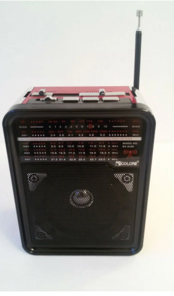 Акумуляторний/Мережевий радіоприймач Golon RX 9100 USB+SD Red - Фото 2 Акумуляторний/Мережевий радіоприймач Golon RX 9100 USB+SD Red - зображення 2