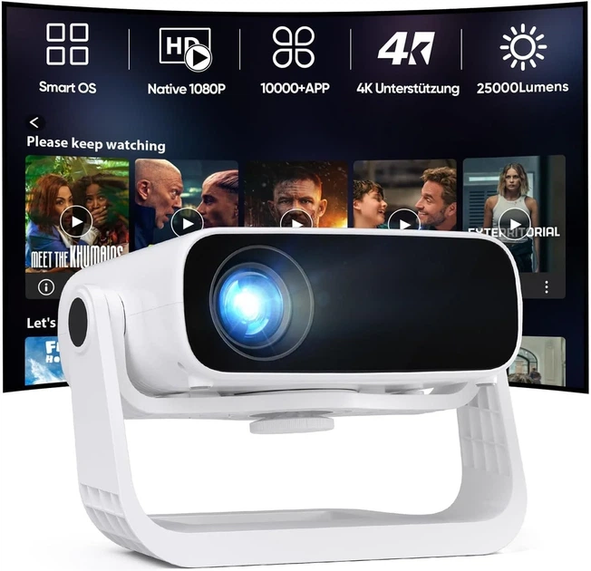 Проектор Wielio AT-M269D Full HD Wi-Fi Bluetooth Android (102203597) - Фото 1 Проектор Wielio AT-M269D Full HD Wi-Fi Bluetooth Android (102203597) - зображення 1