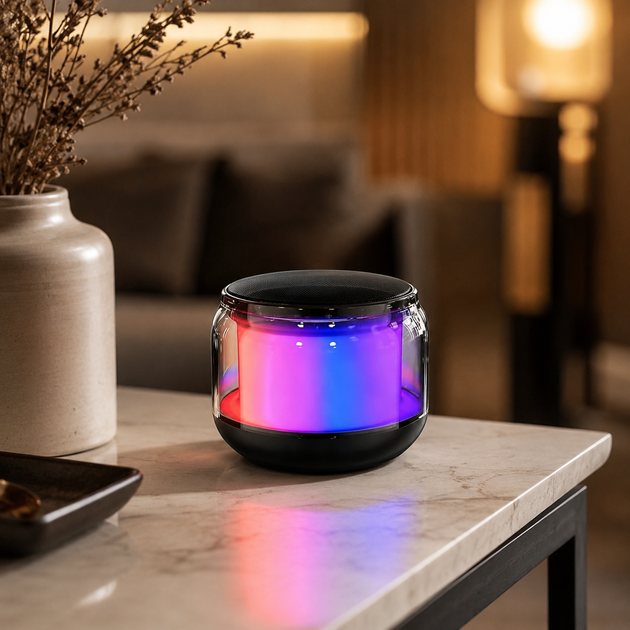 Мини-колонка Bluetooth/Акустика со звуком 360° и подсветкой - изображение 2
