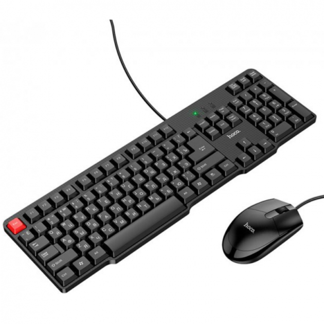 Провідна клавіатура та миша Hoco GM16 black - зображення 2