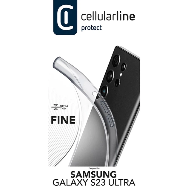 Чехол Cellularline Fine для Samsung Galaxy S23 Ultra Clear (FINECGALS23UT) - Фото 5 Чехол Cellularline Fine для Samsung Galaxy S23 Ultra Clear (FINECGALS23UT) - изображение 5