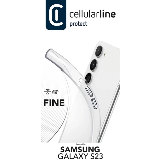Чехол Cellularline Fine для Samsung Galaxy S23 Clear (FINECGALS23T) - Фото 4 Чехол Cellularline Fine для Samsung Galaxy S23 Clear (FINECGALS23T) - изображение 4