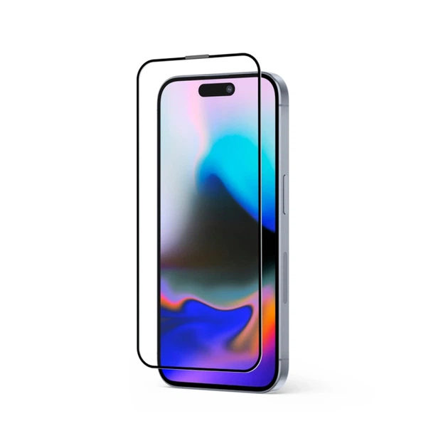 Szkło ochronne Crong Anti-Bacterial 3D Armour do iPhone 16 Pro Clear (5904310704939) - obraz 2