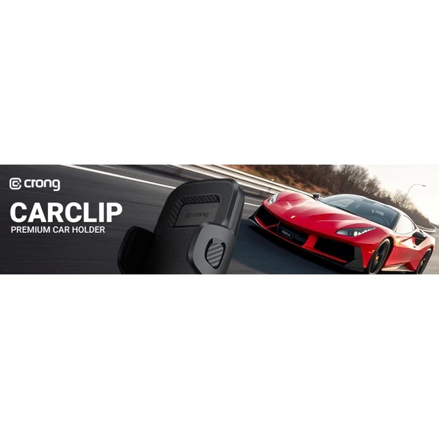 Автотримач Crong Carclip Air Vent Black (CRGCH8BLK) - зображення 8