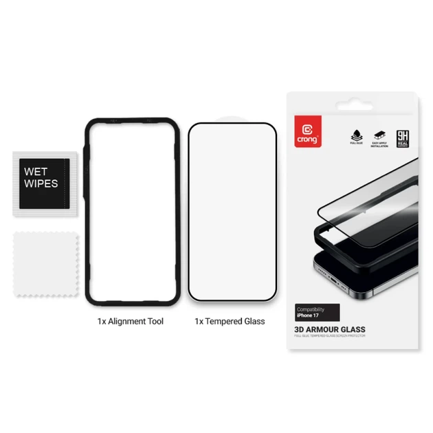 Szkło ochronne Crong 3D Armour Glass do iPhone 17 (5904310706162) - obraz 2
