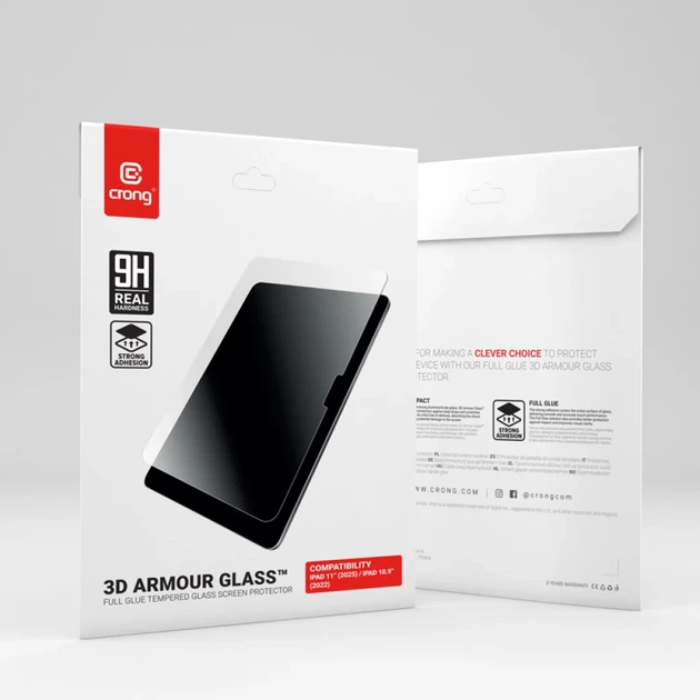 Szkło ochronne Crong 3D Armour Glass do iPad 11" 2025 / iPad 10.9" 2022 (5904310705745) - obraz 9