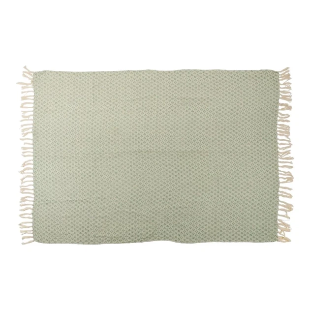 Плед Arti Casa хлопковый 130х170 см Green/White (8711252301884) - изображение 2