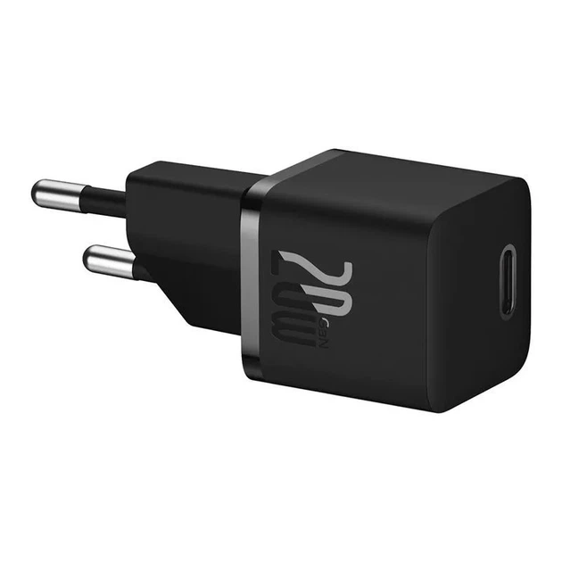 Мережевий зарядний пристрійBaseus GaN5 Fast Charger (mini) 20W Black CCGN050101 - изображение 5