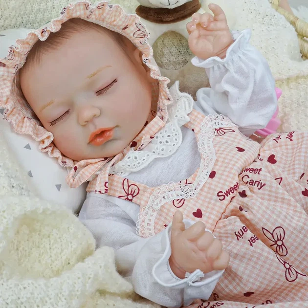 Інтерактивний пупс Reborn Baby Born Mia Joy 42 см — реагує на рухи, сміється та плаче, з аксесуарами (RBM24059) - зображення 3