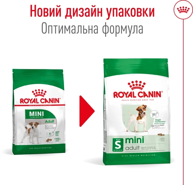 Сухий корм Royal Canin Mini Adult для дорослих собак дрібних порід, 800 г - Фото 2 Сухий корм Royal Canin Mini Adult для дорослих собак дрібних порід, 800 г - зображення 2