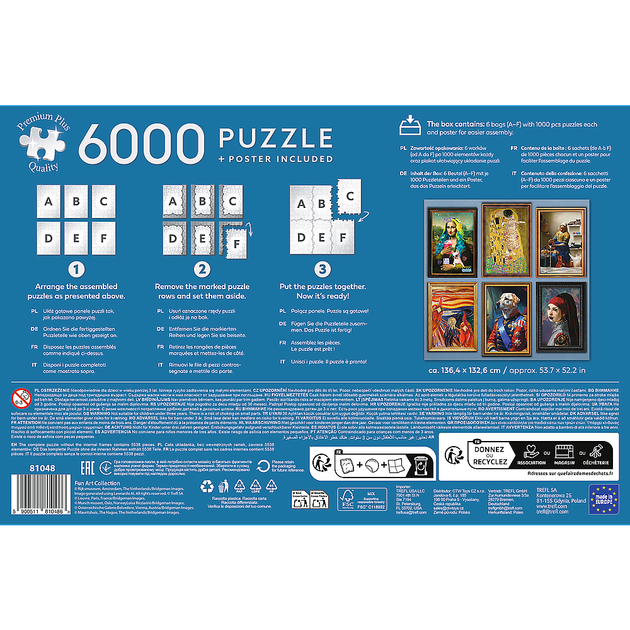 Puzzle Trefl Fun Art Collection 6000 elementów 81048 (5900511810486) - obraz 4
