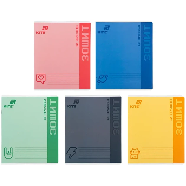 Тетрадь школьная Kite One Color K26-232, 12 листов, клетка - Фото 7 Тетрадь школьная Kite One Color K26-232, 12 листов, клетка - изображение 7