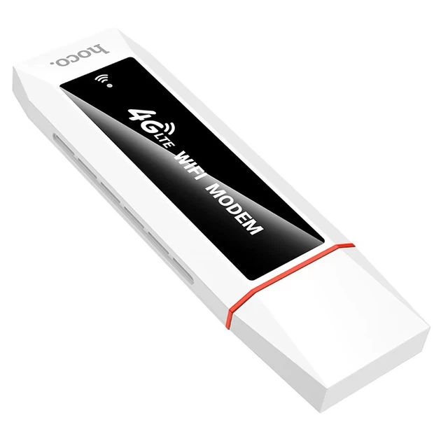 Портативный мобильный WiFi 6 роутер 4G LTE USB 4G LTE USB модем со слотом для SIM-карты Белый - изображение 4