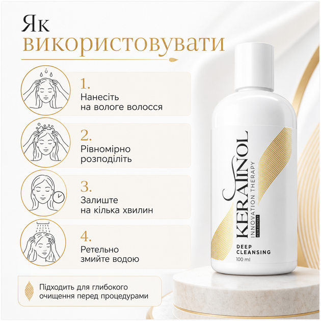 Шампунь для глубокого очищения KERATINOL Innovation Therapy Шампунь для жирных волос 100 мл - изображение 11