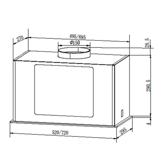 Витяжка Grunhelm GVB 430 TW - зображення 6