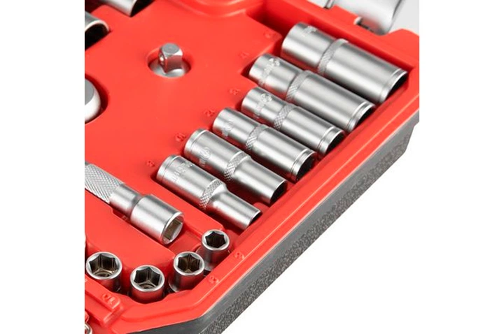 Набір інструменту Intertool 3/8" x 39од RED (ET-9039) - зображення 5