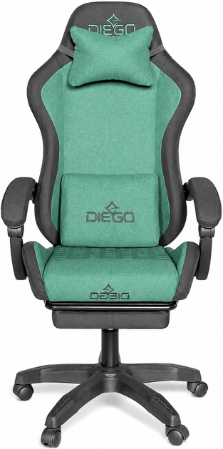 Кресло геймерское DIEGO Fabric X Green - Фото 4 Кресло геймерское DIEGO Fabric X Green - изображение 4