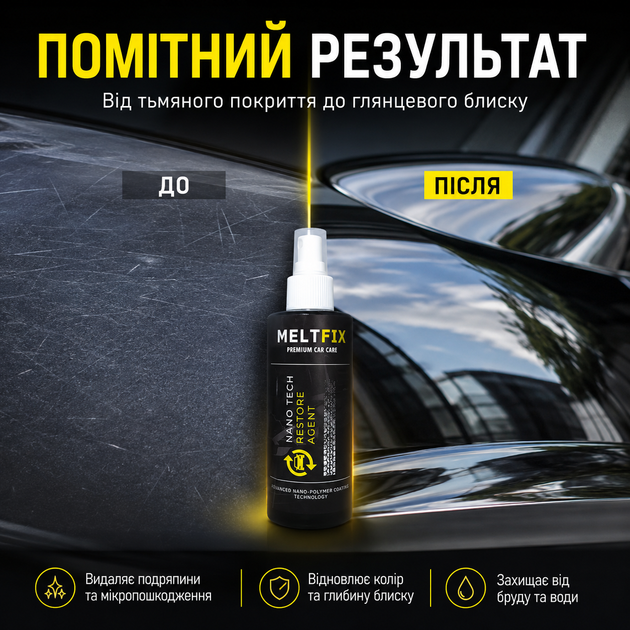 Полироль для автомобиля MELTFIX Полироль кузова авто 200 мл Универсальная полироль для кузова авто Полироль кузова - изображение 10