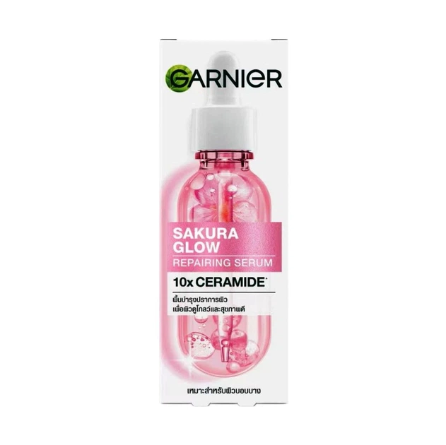 Сироватка для обличчя GARNIER Sakura Glow Repairing Serum 30 мл для сяйва та відновлення шкіри - зображення 2