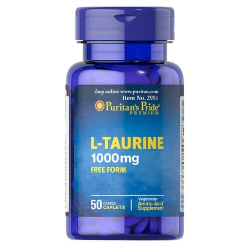 Таурин 1000 мг Puritan's Pride Taurine 50 таблеток