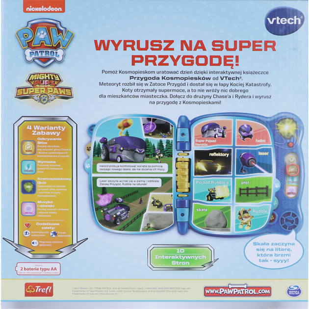 Інтерактивна книга Vtech Mighty Pups Touch & Teach Word Book (5900511615890) - Фото 4 Інтерактивна книга Vtech Mighty Pups Touch & Teach Word Book (5900511615890) - зображення 4
