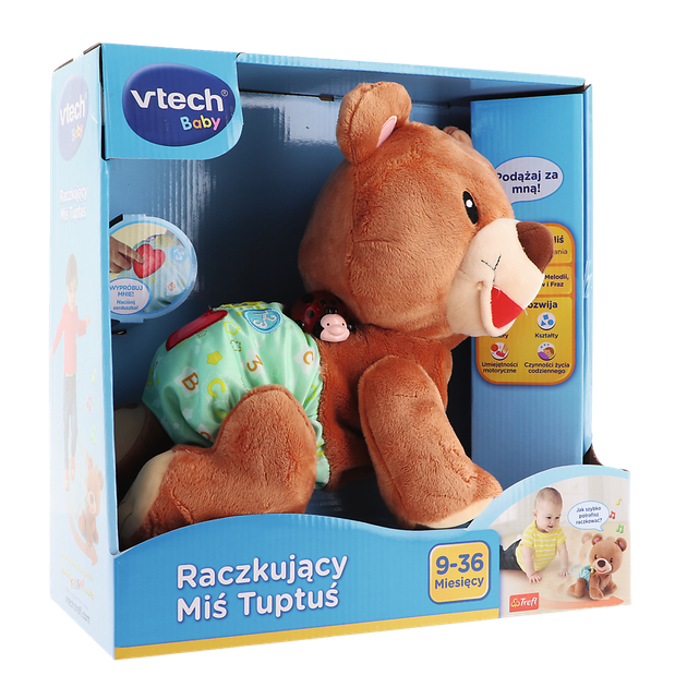 Interaktywny miś Vtech Baby Kravlebamse (5766181189181) - Zdjęcie 2 Interaktywny miś Vtech Baby Kravlebamse (5766181189181) - obraz 2