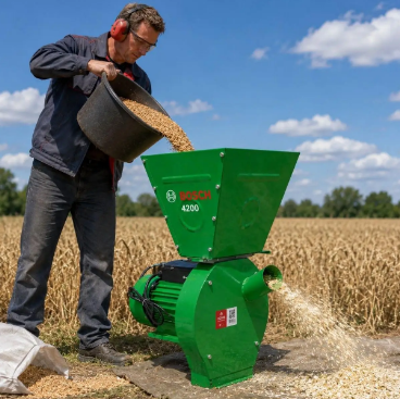 Зернодробилка электрическая Bosch Зернодробилка для кормов Кормоизмельчитель для зерна и кормов - Фото 6 Зернодробилка электрическая Bosch Зернодробилка для кормов Кормоизмельчитель для зерна и кормов - изображение 6