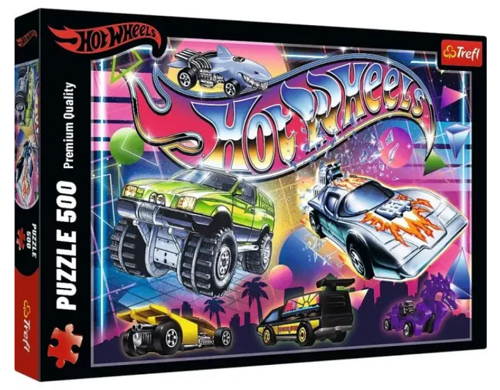 Пазлы Hot Wheels: 80-ти (500 эл.) 37538 (Trefl) - Фото 1 Пазлы Hot Wheels: 80-ти (500 эл.) 37538 (Trefl) - изображение 1