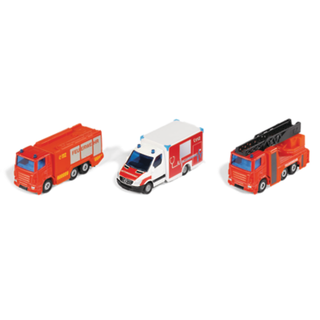 Zestaw metalowych modeli samochodów Siku Fire Emergency (4006874063260) - obraz 2