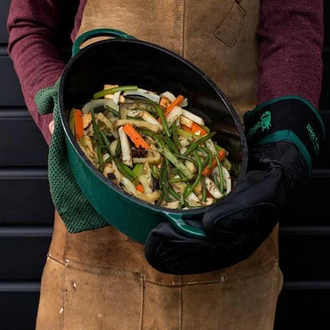 Силіконова рукавичка універсальна для гриля Big Green Egg до 232°C з бавовни і поліестеру - Фото 3 Силіконова рукавичка універсальна для гриля Big Green Egg до 232°C з бавовни і поліестеру - зображення 3