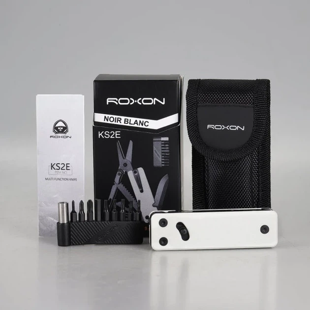 Міні мультитул Roxon KS2E Noir 13 функцій сталь D2 137,5х95х20 мм білий - Фото 7 Міні мультитул Roxon KS2E Noir 13 функцій сталь D2 137,5х95х20 мм білий - зображення 7