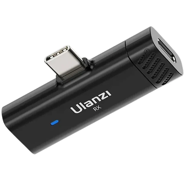 Приемник Ulanzi A007 для беспроводного микрофона USB Type-C черный 47x24,7x8,2 мм - Фото 3 Приемник Ulanzi A007 для беспроводного микрофона USB Type-C черный 47x24,7x8,2 мм - изображение 3