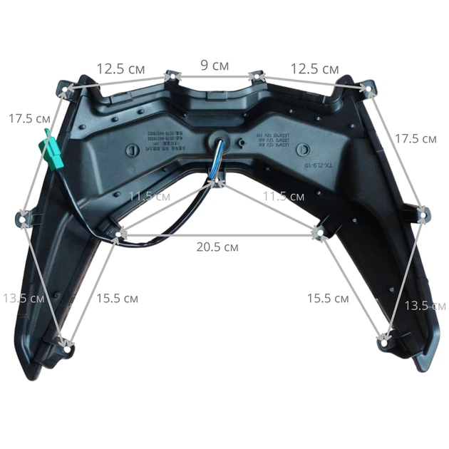 Передняя фара в сборе Dozer Model 1800 12V 36х40х12 см - изображение 5