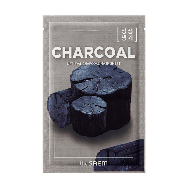 Тканевая маска The Saem Natural Charcoal Mask Sheet очищающая с древесным углем 21 мл - Фото 1 Тканевая маска The Saem Natural Charcoal Mask Sheet очищающая с древесным углем 21 мл - изображение 1