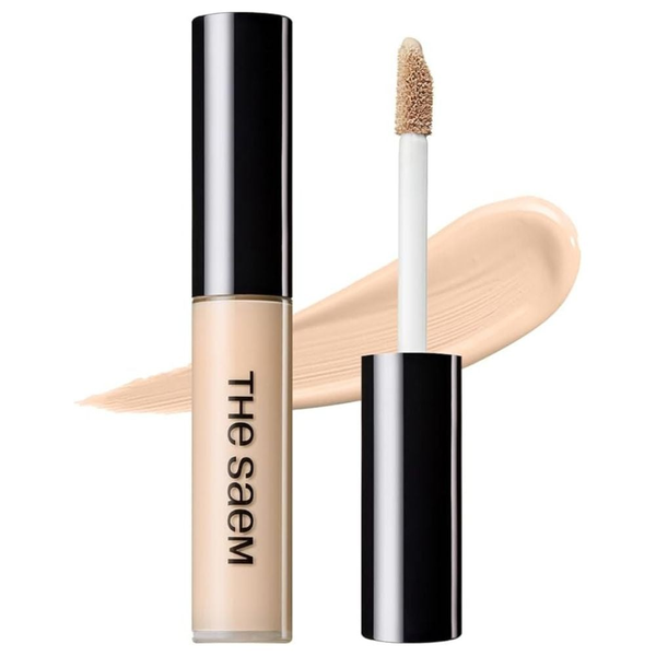 Консилер The Saem Cover Perfection Tip Concealer 01 Light Beige стойкий подходит для светлой кожи 6.5 г - Фото 1 Консилер The Saem Cover Perfection Tip Concealer 01 Light Beige стойкий подходит для светлой кожи 6.5 г - изображение 1