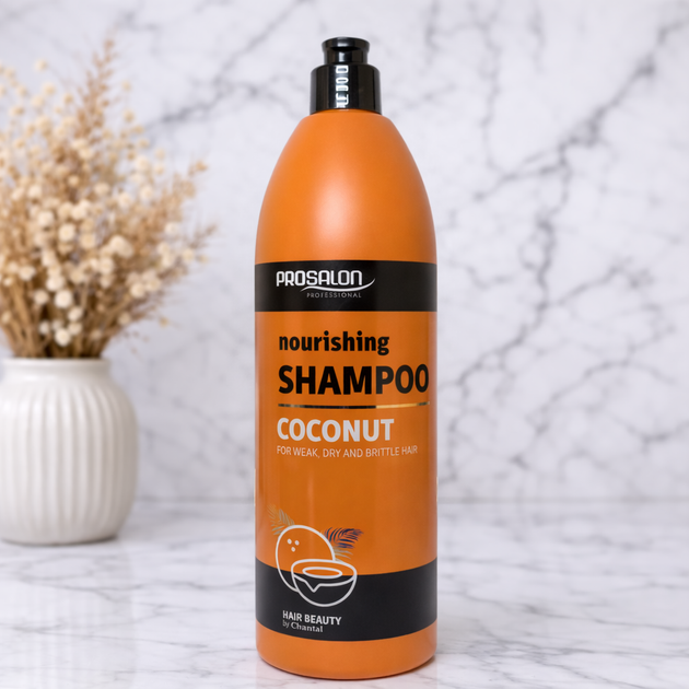 Шампунь кокос для жорсткого волосся Prosalon Coconut Shampoo, поживний шампунь для сухого волосся, 1000 мл - Фото 1 Шампунь кокос для жорсткого волосся Prosalon Coconut Shampoo, поживний шампунь для сухого волосся, 1000 мл - зображення 1