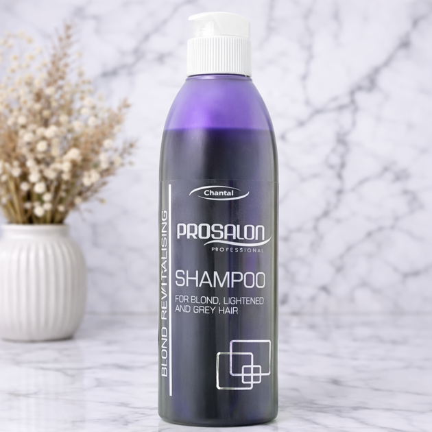 Восстанавливающий шампунь для светлых и седых волос - Prosalon Hair Care Light and Gray Shampoo 500g - Фото 1 Восстанавливающий шампунь для светлых и седых волос - Prosalon Hair Care Light and Gray Shampoo 500g - изображение 1