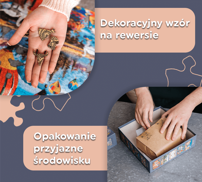 Puzzle drewniane Trefl Tęczowe motyle 501 element (5900511201598) - obraz 10