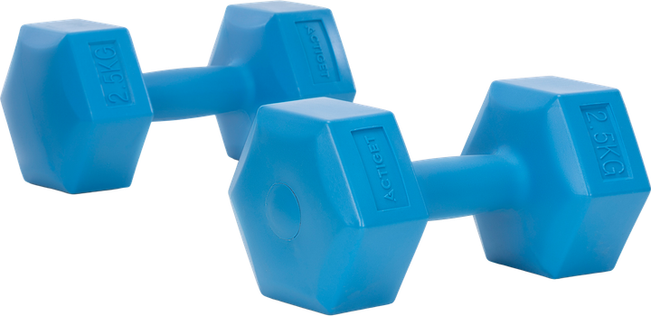 Гантели Actiget Hex 2 x 2.5 кг Синие (ACT0160) - Фото 1 Гантели Actiget Hex 2 x 2.5 кг Синие (ACT0160) - изображение 1