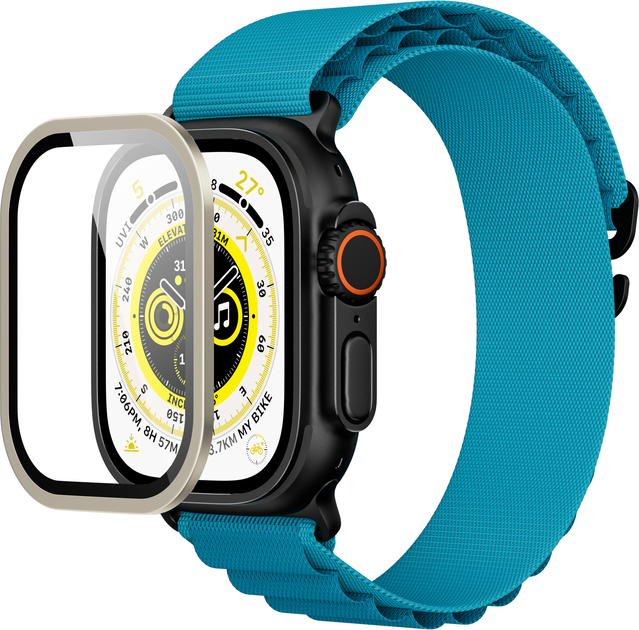 Szkło hartowane Yaxo AR Superhard Armor Glass do Apple Watch Ultra 1/2/3 Silver (YAWARSAGSG49MM01S) - obraz 3