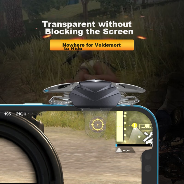 Игровой контроллер Stiger PUBG Delta, плечевая клавиатура, автоматический четырехпальцевый триггер, для мобильных игр, совместим с Apple - изображение 9