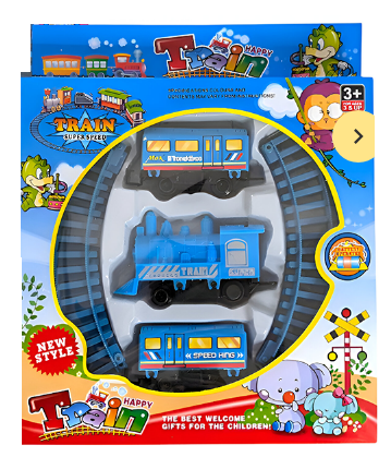 Железная дорога игрушечная A999-45/49 синяя - Фото 1 Железная дорога игрушечная A999-45/49 синяя - изображение 1