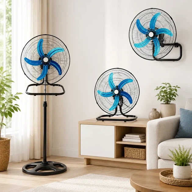 Вентилятор 3 в 1 Alfarid Fan 18" 60 Вт напольный/настольный/настенный, 3 скорости, черный - Фото 1 Вентилятор 3 в 1 Alfarid Fan 18" 60 Вт напольный/настольный/настенный, 3 скорости, черный - изображение 1
