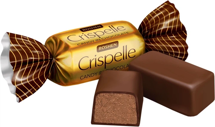 Цукерки глазуровані Roshen Crispelle 500 г ( Кріспі , Кріспел ) - Фото 1 Цукерки глазуровані Roshen Crispelle 500 г ( Кріспі , Кріспел ) - изображение 1