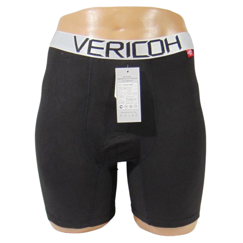 Мужские трусы боксеры удлиненные 4XL черные Vericoh 1201 - Фото 1 Мужские трусы боксеры удлиненные 4XL черные Vericoh 1201 - изображение 1
