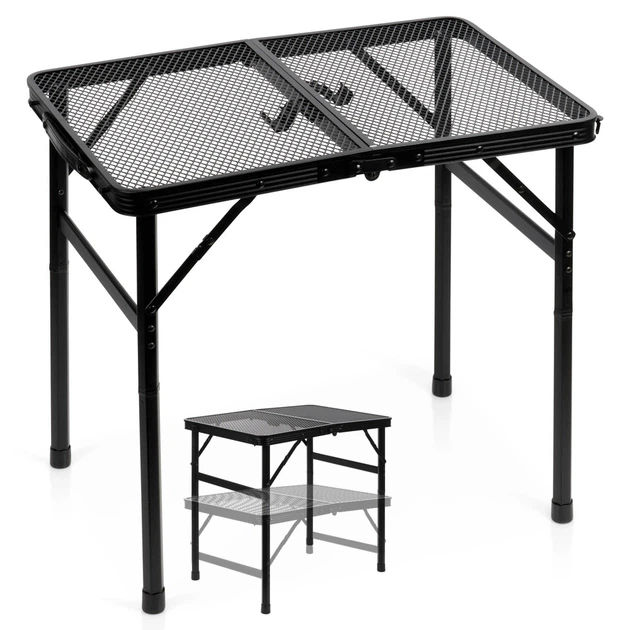Стіл туристичний Vilde 489389 розкладний 2в1 60 x 40 x 27/56 см Чорний (5900670121539) - Фото 1 Стіл туристичний Vilde 489389 розкладний 2в1 60 x 40 x 27/56 см Чорний (5900670121539) - зображення 1