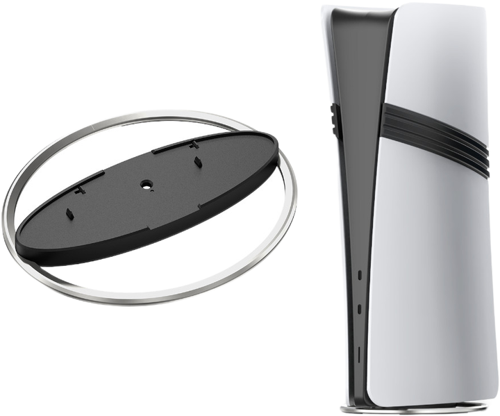Podstawka ładująca YAXO THUNDER IMPACT do PS5/PS5 Slim/PS5 Pro Pure Silver (YGTISD01S) - obraz 3