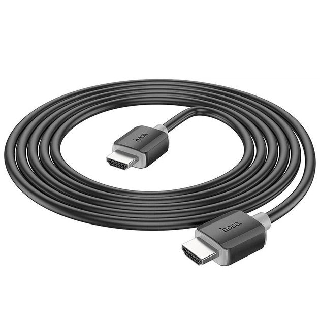 Кабель для видео Hoco HDMI 2.0 Male-to-Male 4K 3 м Черный (US08) - Фото 4 Кабель для видео Hoco HDMI 2.0 Male-to-Male 4K 3 м Черный (US08) - изображение 4